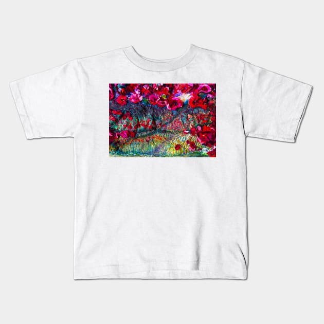 Poppies Kids T-Shirt by Alchemia